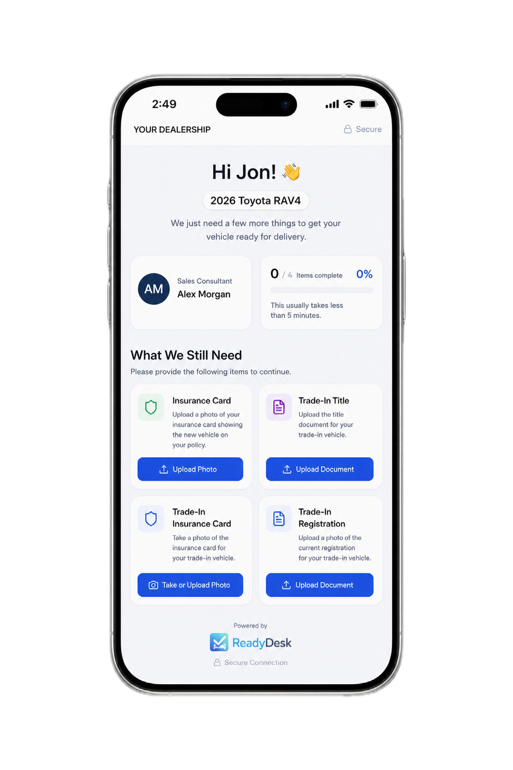 Customer Upload Portal